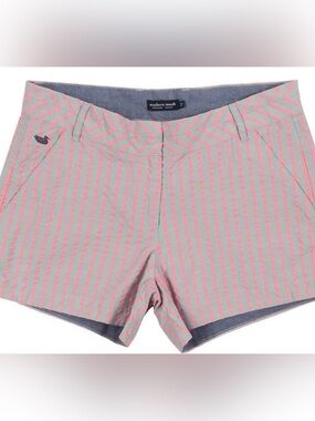 Southern Marsh Brighton Shorts Turner Stripe - Size 0 - Pink/Coral/Grey